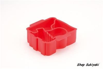 Japanese Bento Lunch Box Sandwich Cutter Kit Red Mold  