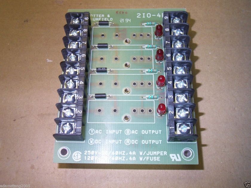 POTTER & BRUMFIELD 2I0 4B RELAY MODULE 40E1267  