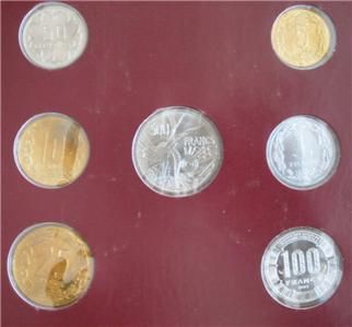 CENTRAL AFRICAN STATES / CHAD 7 Coins 1977 1983 UNC Set  