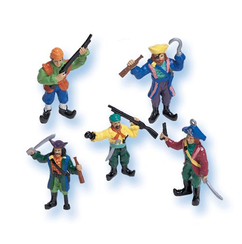 Buried Treasure Plastic Pirate Figurine Party Favors  