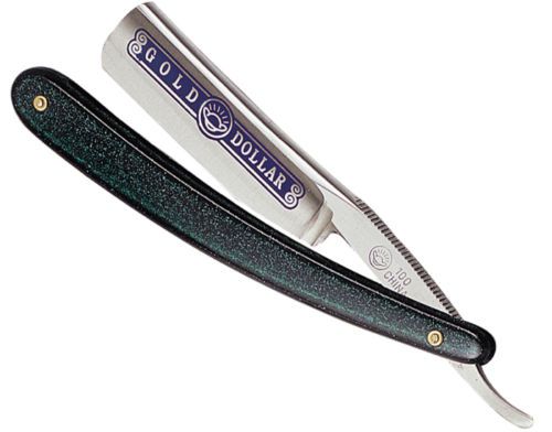 NEW GOLD DOLLAR STRAIGHT RAZOR 100  