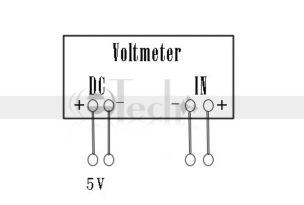 Digital Voltage VOLT Panel Meter RED LED 20V DC  