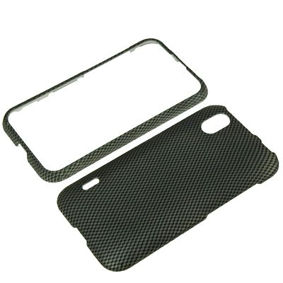 Carbon Snap On Hard Shield Cover Case For Sprint LG Marquee LS855 