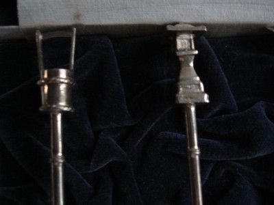 STERLING SILVER JAPANESE TEA STIRRERS CIRCA 1950S  