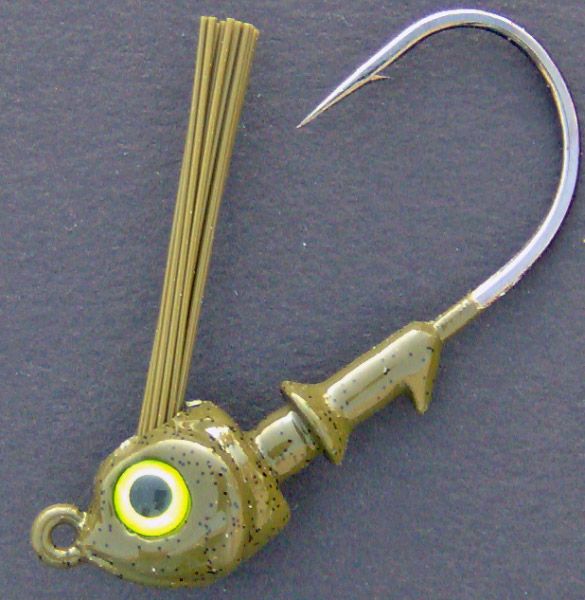 Spit N Fire Flipping/Swimming Jig Head ~ 1/2 oz (4/0) ~ Green Pumpkin