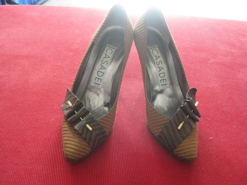 Casadei bronze/brown pumps size 6.5  