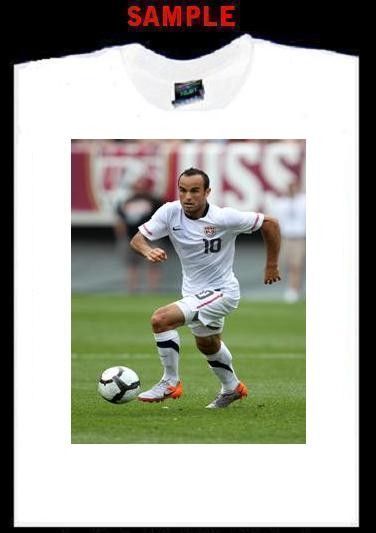 LANDON DONOVAN CUSTOM PHOTO T SHIRT TEE usa soccer 850  