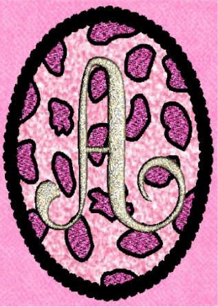 CHEETAH APPLIQUE MONOGRAM EMBROIDERY MACHINE DESIGNS CD  