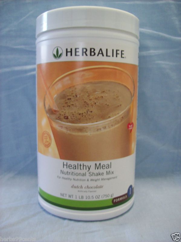 HERBALIFE FORMULA 1 DUTCH CHOCOLATE SHAKE MIX 26.4 OZ ( 750 G ) NEW 