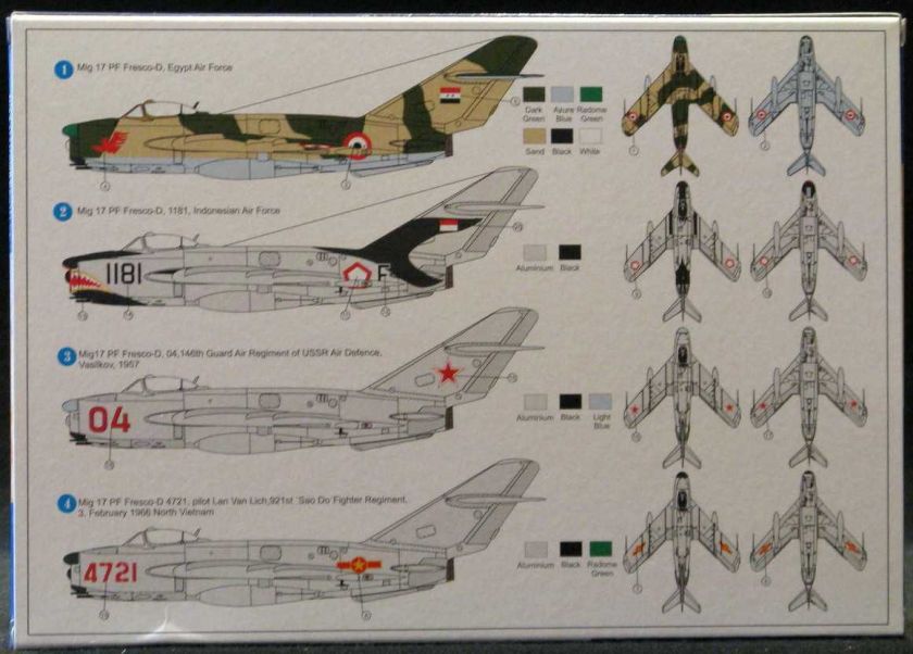 72 AZ Models Russian MIKOYAN MiG 17PF FRESCO Fighter  