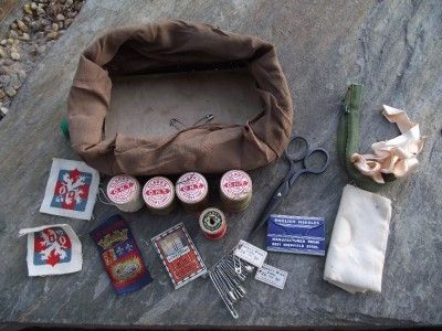 Antique Sewing Kit Clarks O.N.T. Thread, Boye & Lighthouse Needles 