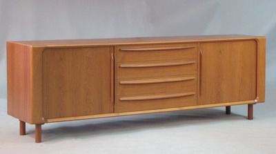 Danish Modern Teak Dresser Buffet Mid Century  