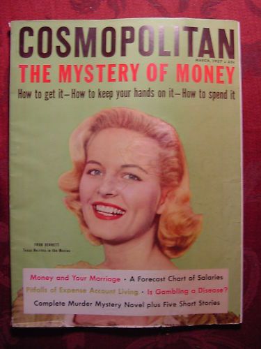 COSMOPOLITAN March 1957 PETER GOWLAND FRAN BENNETT +++  