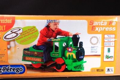 Peg Perego Santa Fe Express Ride on Train & 12 Pcs Track NEW in BOX 