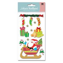 Jolees Boutique Stickers  SANTA SLEIGH  #293  NEW 015586688887 