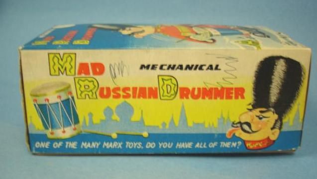 MARX 1960S VINTAGE MAD RUSSIAN DRUMMER TOY NM IN BOX  