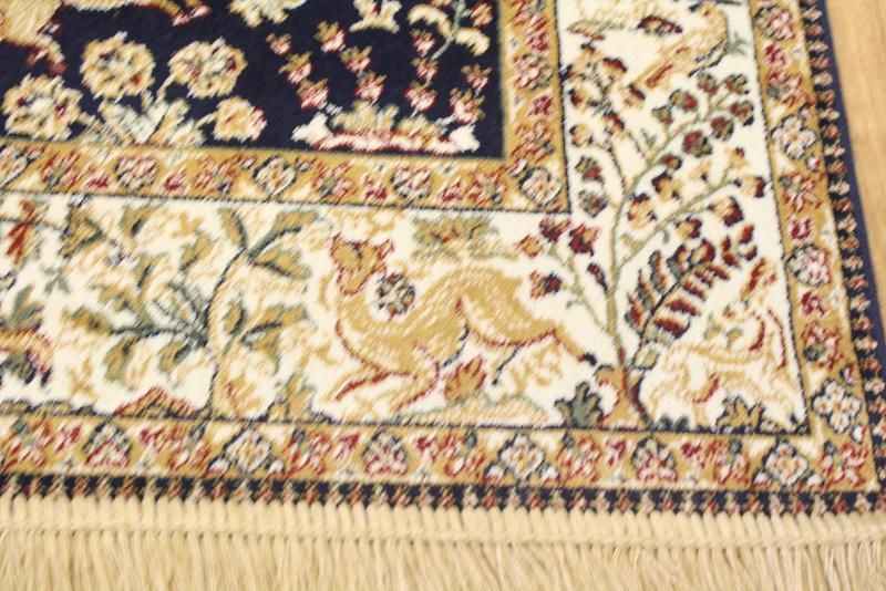 Amazing Hunting Design 100% Silk Gum Ghom Persian Oriental Area Rug 