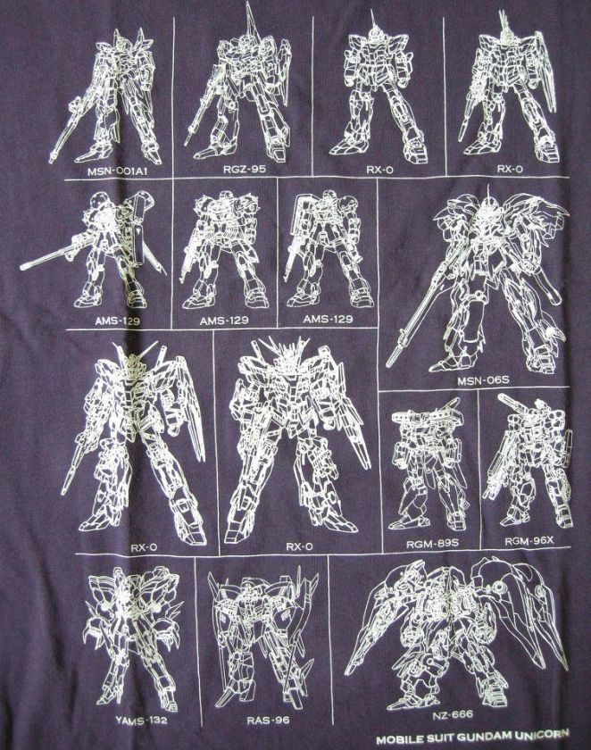 UNIQLO GUNDAM Graphic T Shirt PURPLE KOREA LIMITED  