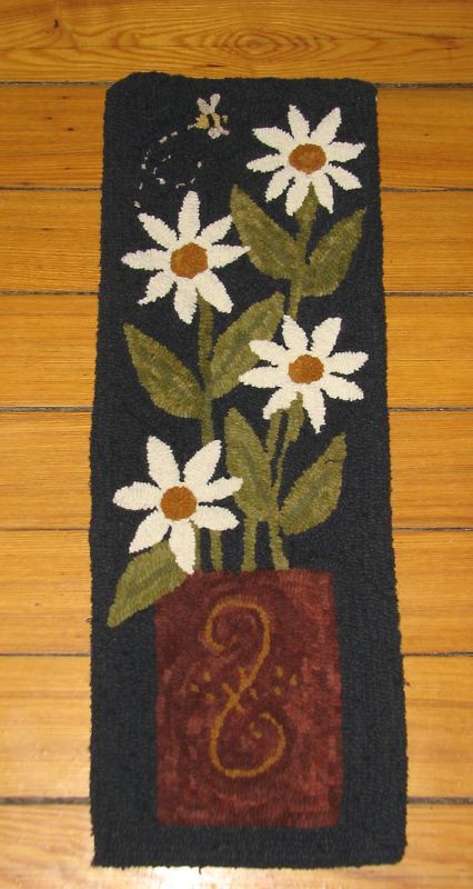 PRIMITIVE HOOKED RUG HOOKING PATTERN ~ What a Crock  