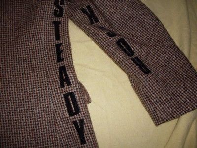   sz 42 western wool tweed indian Navajo rock a billy sport coat  