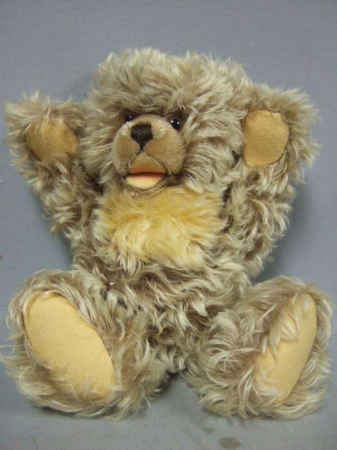 Vintage Steiff Open Mouth Long Hair Squeaker Teddy Bear  