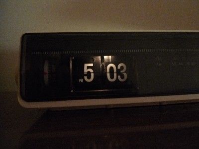 Sony Flip Clock Radio Vintage Copal Eames Alarm Howard Danish 