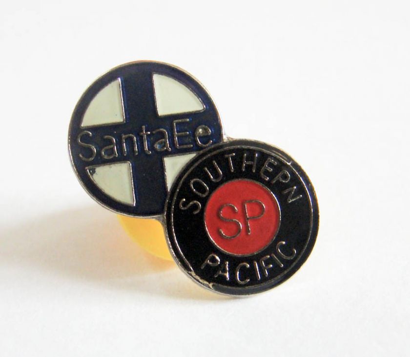 Santa Fe Southern Pacific Logo Push Pin Lapel Pin  
