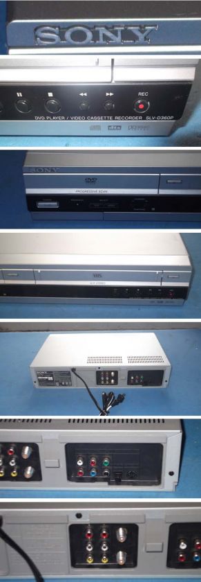   Video Cassette Recorder Progressive Scan Combo Player SLV D360P  
