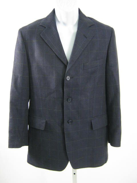 SARTORIA ITALIANA DIFFUSION Blue Checkered Blazer Sz S  