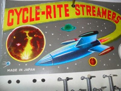 vintage g. joannou cycle co. BICYCLE STREAMERS made in JAPAN LOOK 