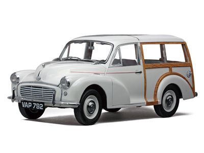 1960 MORRIS MINOR TRAVELLER 1/12 DIE CAST WHITE NEW  