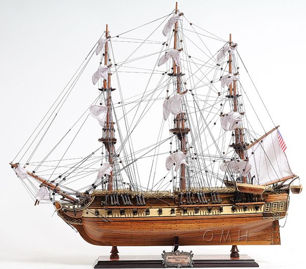 US Constitution Wood Ship Model Decorative Sailboat 31  