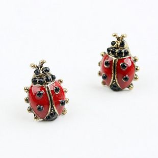 Lots 24 pairs of beautiful Retro Red Beatles Earrings  