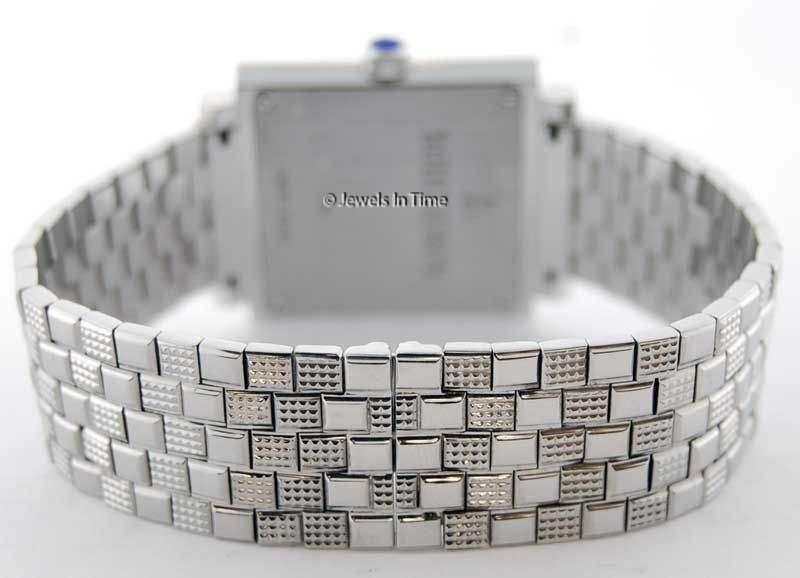 Boucheron Classique 30mm Square 18k White Gold  