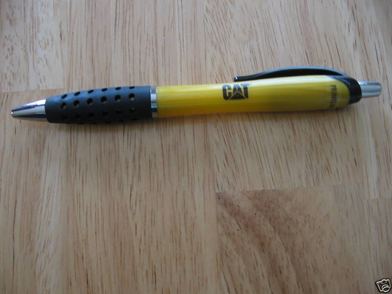 Caterpillar Equipment Honeycomb Grip Pen Cat Logo Gold  