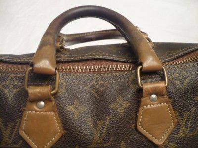 VTG AUTHENTIC LOUIS VUITTON FRENCH CO FC DR SPEEDY 25 BAG HANDBAG 