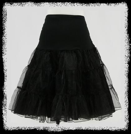 BLACK 50s PROM/PINUP/SWING 26 PETTICOAT/UNDERSKIRT  