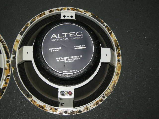 PAIR VINTAGE ALTEC 417 8H INSTRUMENT SPEAKER  