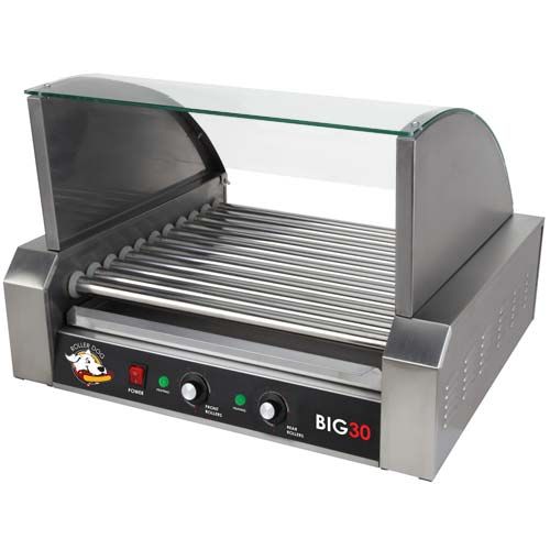 Roller Dog Commercial 30 Hot Dog 11 Roller Grill Cooker Machine 