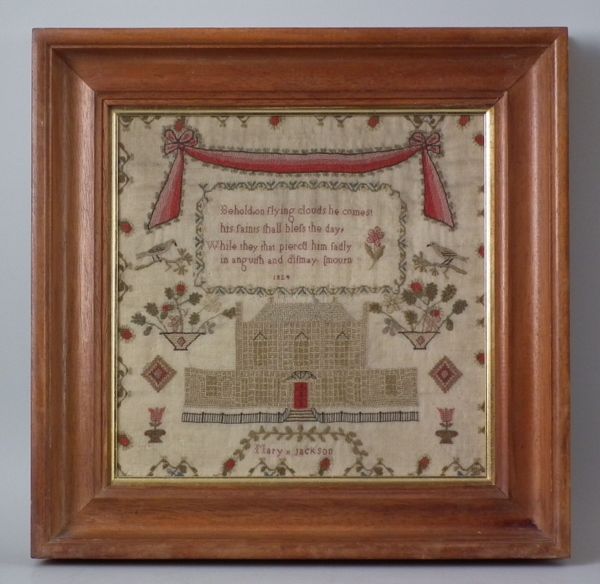 1824 House Sampler by Mary Jackson  