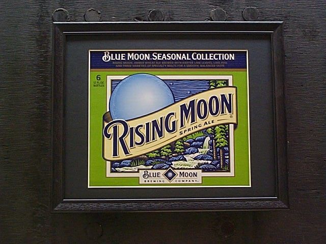 BLUE MOON  RISING MOON BEER SIGN #581  