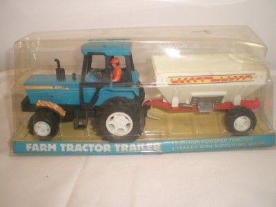 NEW RAY FARM TRACTOR TRAILER SET IN PACKAGE 1991  