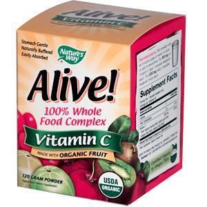 Natures Way Alive, Vitamin C, Organic Acerola Powder  