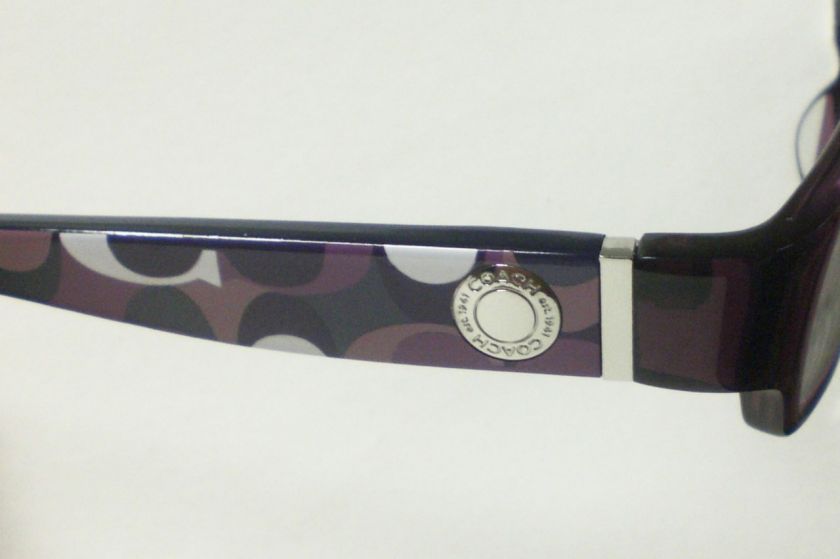 COACH BERNICE 844 PURPLE EYEGLASSES AUTHENTIC 51  