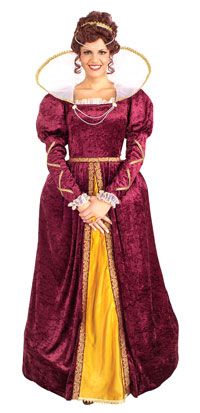 Adult Std. Adult Deluxe Queen Elizabeth Costume   Medie  