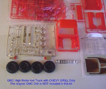 4x4 GMC Truck w CHEVY GRILL NOW Pickup HIGH ROLLER #2273 Monogram 124 