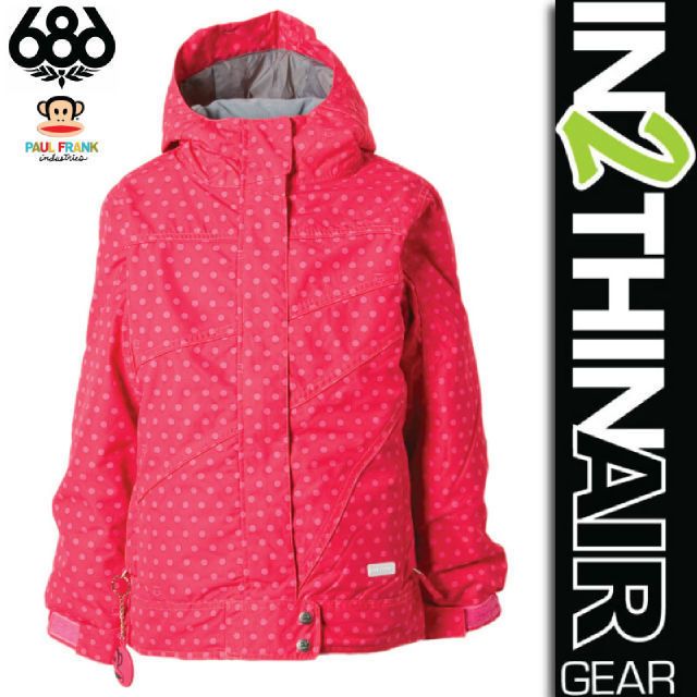   YOUTH 686 PAUL FRANK LUMINA INSULATED SNOWBOARD/SKI JACKET M  