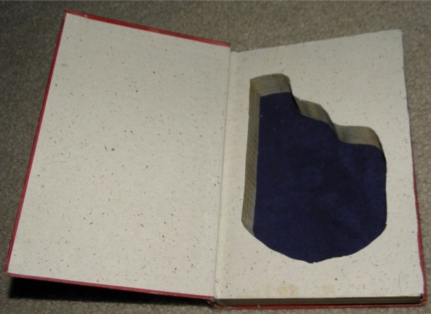 Hidden Safe Concealed Carry gun book cut for Ruger LCP  