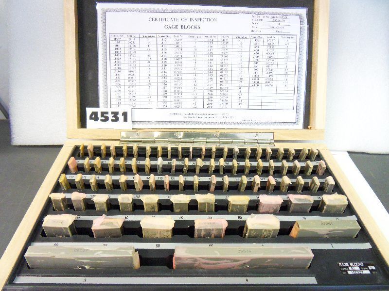 81 PCS GAGE BLOCK SET GRADE B NEW  