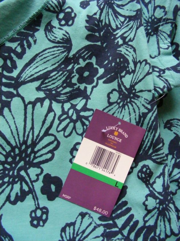 Lucky Brand Lounge PJ Tropical Sleep Shirt S M L XL NEW  